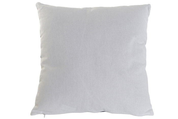DKD Home Decor Cojín de Poliester Azul 45x45 cm