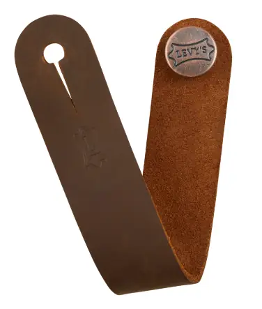 Levys Adaptador de Correa para Guitarra Acústica Cuero Marrón