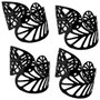 Home Deco Factory Set de 4 Servilleteros en forma de Hojas LOUNGE