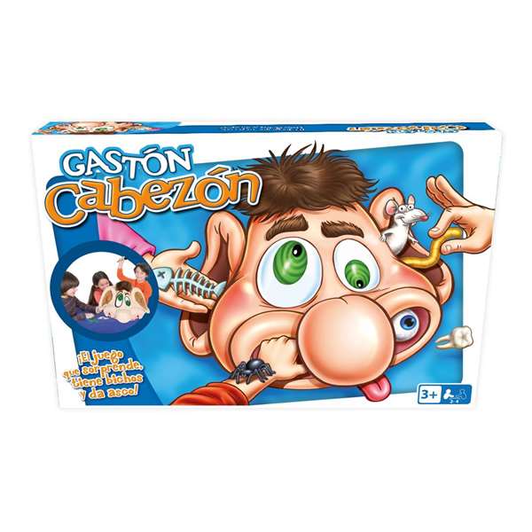 Juego gaston cabezon coge una carta y busca en su cabeza. 15 objetos 24 cartas.