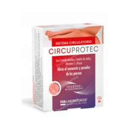 FDB Circuprotect 30 Cápsulas - Complemento Alimenticio para Piernas Cansadas y Pesadas, Apoyo Vasos Sanguíneos, Apto Veganos