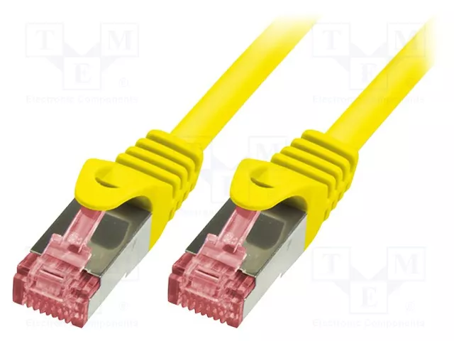 LogiLink Cable de Red Cat6 S/FTP Amarillo 0,5 m