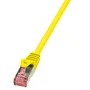 Logilink Cable de Red Ethernet RJ-45 0.5 m Cat.6 S/FTP (S-STP), AWG 27/7, Blindaje Completo, Color Amarillo