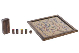 DKD Home Decor Juego de 2 Posavasos Magnéticos de Madera Sheesham Multicolor