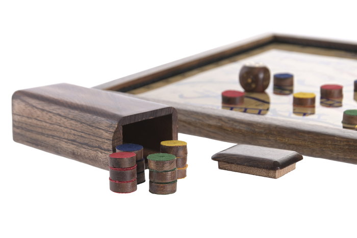 DKD Home Decor Juego de 2 Posavasos Magnéticos de Madera Sheesham Multicolor