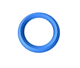 Rucan Sky Rings Azul Mediano Juguete para Perros de Caucho Natural Resistente y Duradero con Forma de Aro para Perros Pequeños y Medianos