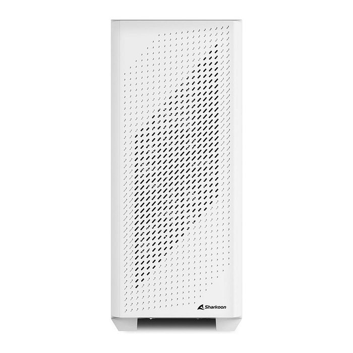 SHARKOON VS9 RGB, Torre ATX Midi, PC Gaming, Blanco, Panel Lateral de Vidrio Templado, Ventiladores LED, Gestión de Cables, Soporta Placas ATX/mATX/Mini-ATX, 35 cm GPU