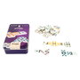 Deqube Domino Doble 6 con Caja Metálica D00325 - Juego de Mesa Tradicional para Niños +6 Años y Adultos