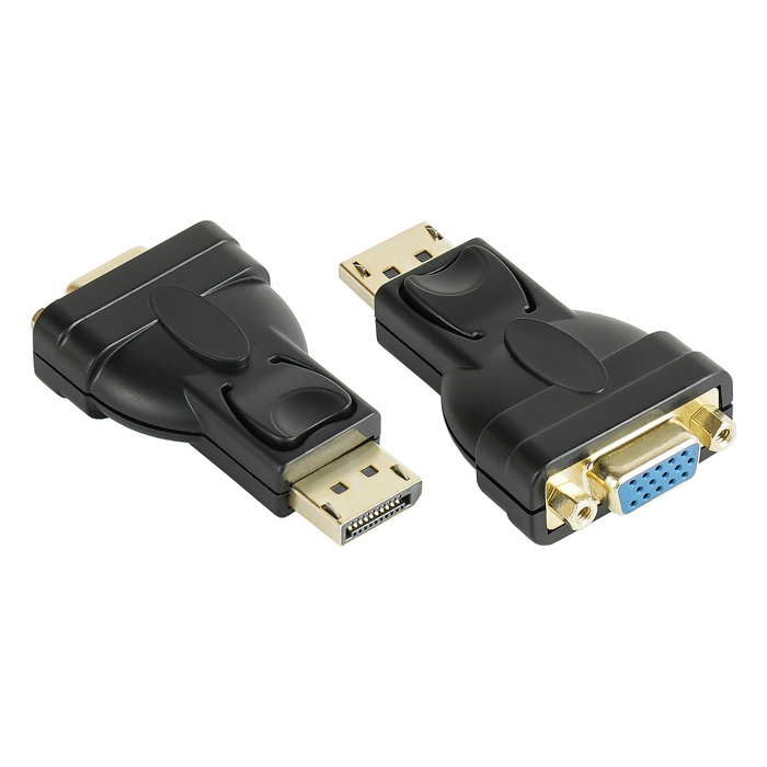 GoodConnections Adaptador DisplayPort macho a VGA hembra DP-AD12 GoodConnections Adaptador DisplayPort macho a VGA hembra DP-AD12