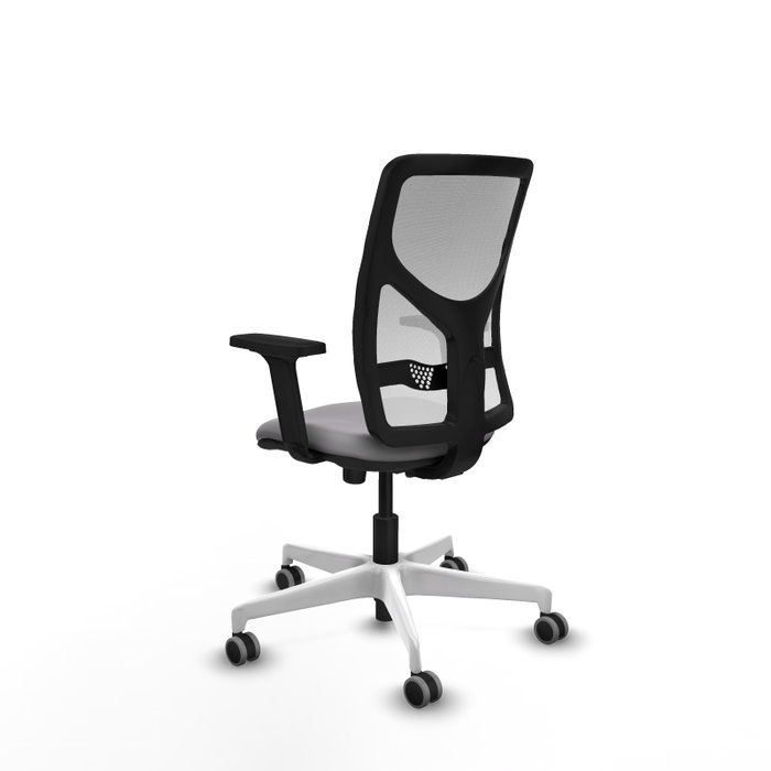 PIQUERAS Y CRESPO Silla de oficina Motilla Gris y Blanca con mecanismo Sincro PIQUERAS Y CRESPO Silla de oficina Motilla Gris y Blanca con mecanismo Sincro