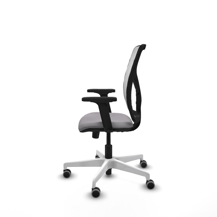 PIQUERAS Y CRESPO Silla de oficina Motilla Gris y Blanca con mecanismo Sincro PIQUERAS Y CRESPO Silla de oficina Motilla Gris y Blanca con mecanismo Sincro