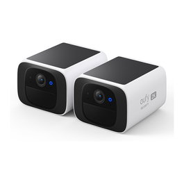 Anker eufy SoloCam S220 Cámara de Seguridad IP 135° 2-Cam Pack, Inalámbrica, Interior y Exterior IP67, Visión Nocturna, Alimentación Solar, Blanco