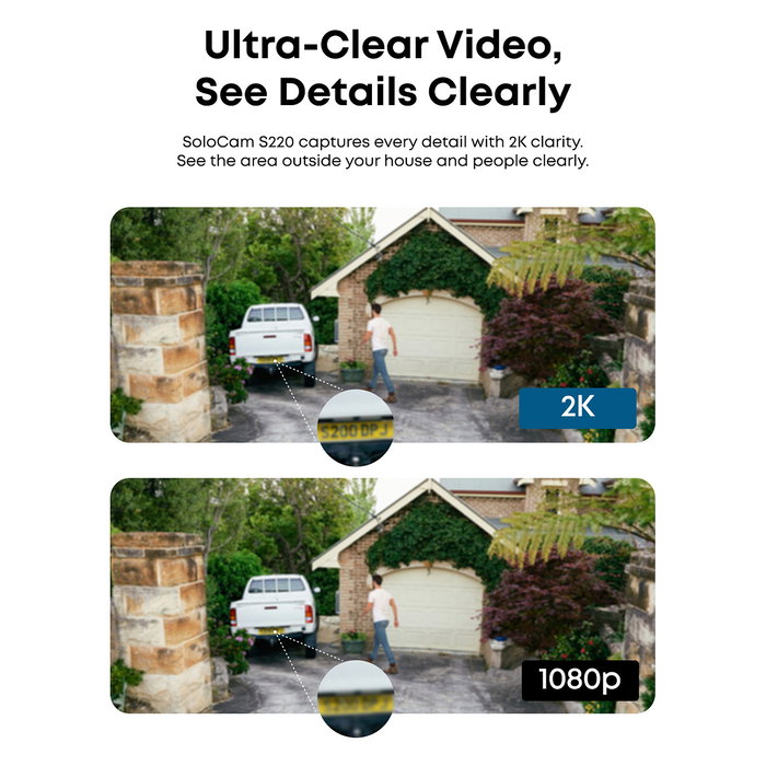 Anker eufy SoloCam S220 Cámara de Seguridad IP 135° 2-Cam Pack, Inalámbrica, Interior y Exterior IP67, Visión Nocturna, Alimentación Solar, Blanco Anker eufy SoloCam S220 Cámara de Seguridad IP 135° 2-Cam Pack, Inalámbrica, Interior y Exterior IP67, Visión Nocturna, Alimentación Solar, Blanco