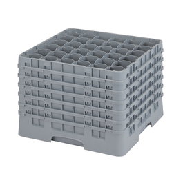 CAMBRO Cesta de lavado 36 comp. 6 alturas Gris claro