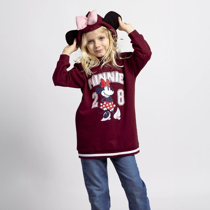 Cerdá Vestido Cotton Brushed Minnie 7 Años Dark Red