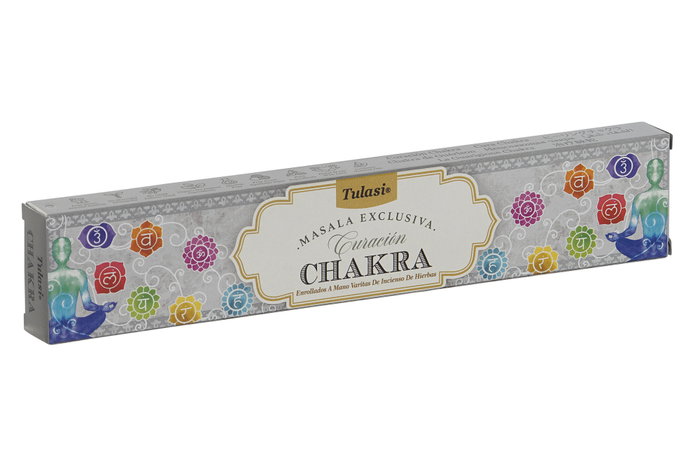 DKD Home Decor Set de 15 Varillas de Incienso Chakras Multicolor