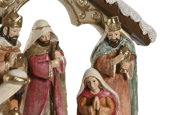 DKD Home Decor Nacimiento Navidad Tradicional Multicolor 2 Unidades 8.5 x 19 x 24.5 cm DKD Home Decor Nacimiento Navidad Tradicional Multicolor 2 Unidades 8.5 x 19 x 24.5 cm