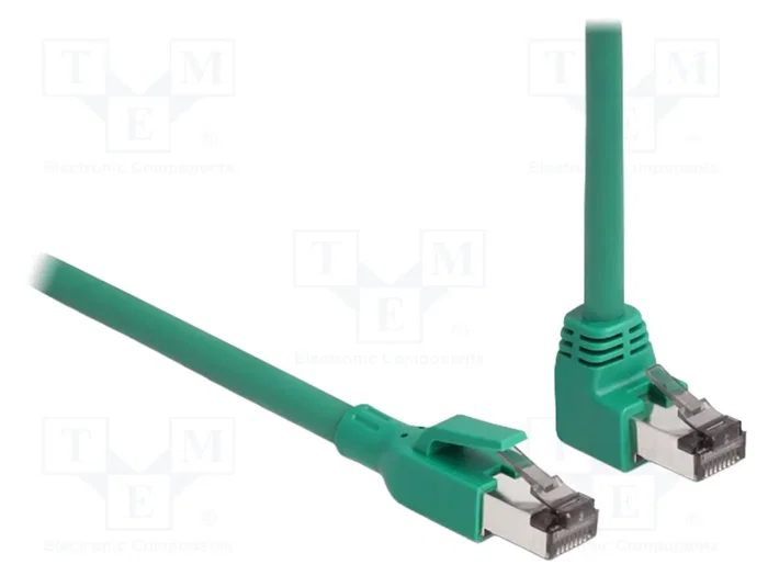 DeLOCK Cable de red PROFINET Cat6 SF/UTP 90° angulado 5 m Verde