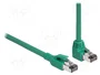 DeLOCK Cable de red PROFINET Cat6 SF/UTP 90° angulado 5 m Verde