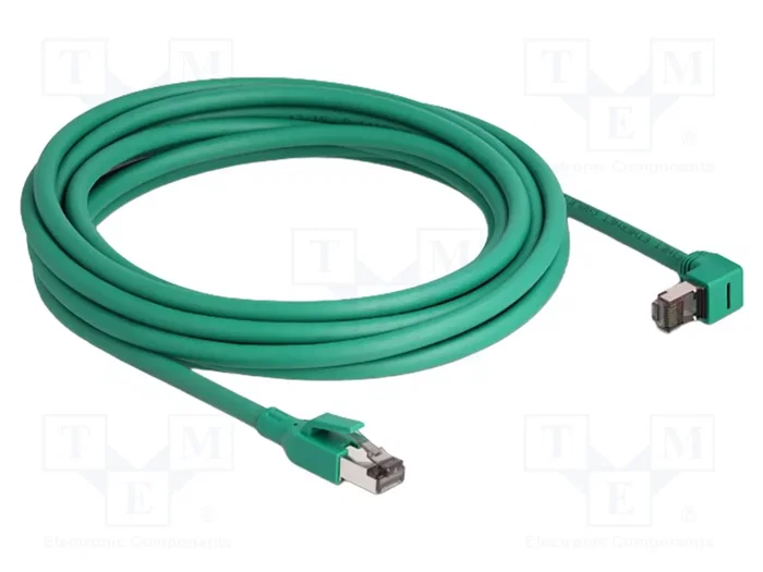 DeLOCK Cable de red PROFINET Cat6 SF/UTP 90° angulado 5 m Verde