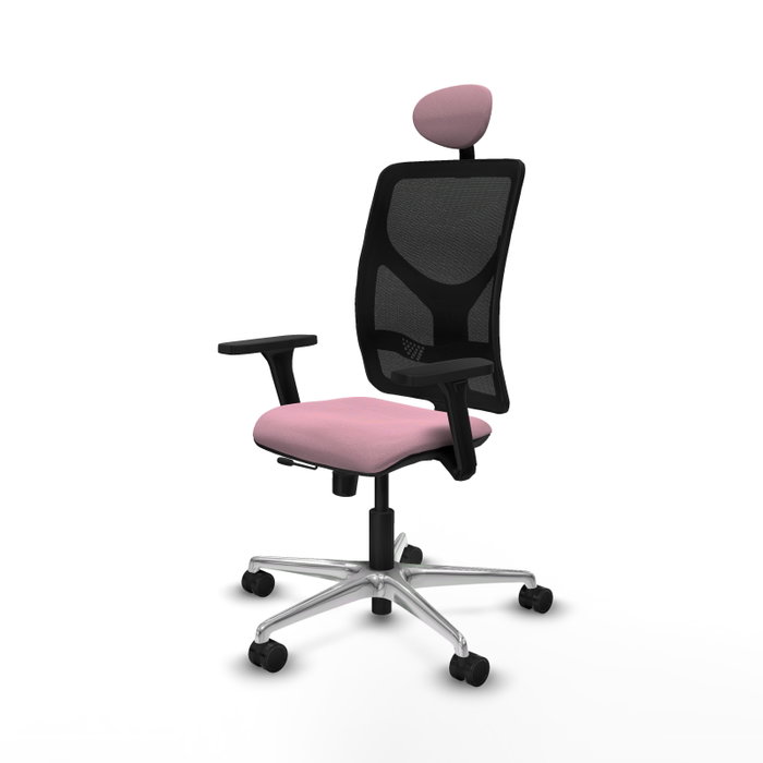 PIQUERAS Y CRESPO Silla de oficina Motilla con mecanismo Sincro/Traslack, Rosa y Negro PIQUERAS Y CRESPO Silla de oficina Motilla con mecanismo Sincro/Traslack, Rosa y Negro