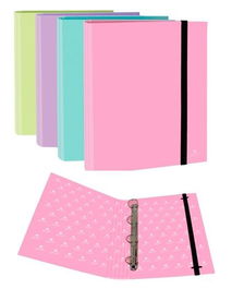 Mariola Carpeta Anillas Mixtas 4x25 mm Folio Cartón Forrado Surtidos Pastel