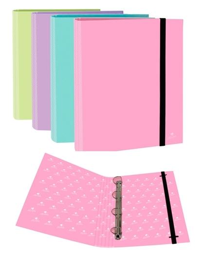 Mariola Carpeta Anillas Mixtas 4x25 mm Folio Cartón Forrado Surtidos Pastel Mariola Carpeta Anillas Mixtas 4x25 mm Folio Cartón Forrado Surtidos Pastel