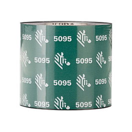 Zebra 5095 Resin Listón de transferencia térmica Negro 60mmx450m, Pack de 6