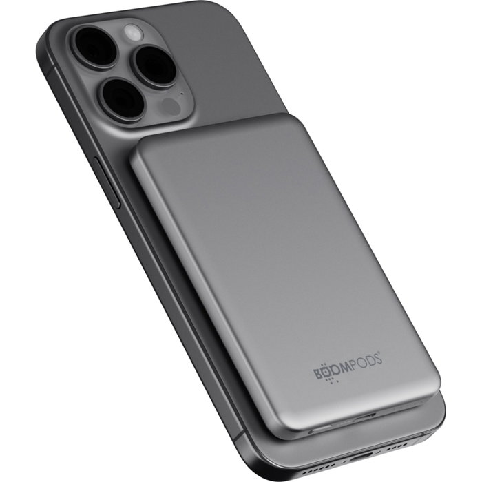 Boompods PowerSnap 5000mAh Graphite Magnetic Powerbank USB-C PD 20W