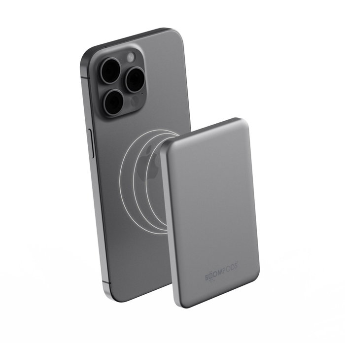 Boompods PowerSnap 5000mAh Graphite Magnetic Powerbank USB-C PD 20W