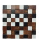 DKD Home Decor Decoración de pared Mango 90x4x90 Cuadrados 3D