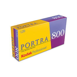 Kodak Portra 800 120 - Película fotográfica de 35mm, ISO 800, Color, 5 rollos (Pack de 5 unidades)