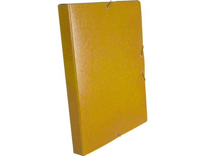 Liderpapel Carpeta de proyectos folio lomo 30mm cartón gofrado amarilla Liderpapel Carpeta de proyectos folio lomo 30mm cartón gofrado amarilla