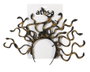 Diadema de serpientes en negro y dorado para Medusa