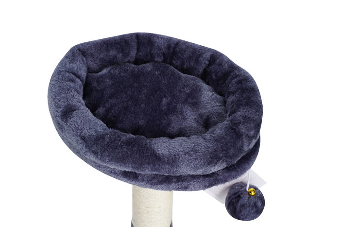 Juba Rascador y Centro de Juego para Gatos con Varios Postes, Zonas de Descanso y Pelota de Entretenimiento, Modelo Moderno y Acogedor Juba Rascador y Centro de Juego para Gatos con Varios Postes, Zonas de Descanso y Pelota de Entretenimiento, Modelo Moderno y Acogedor