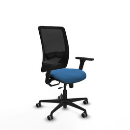 PIQUERAS Y CRESPO Silla de oficina Zulema Azul claro y Negro