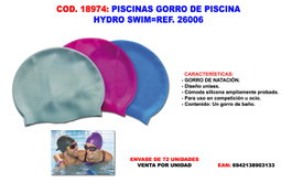 Hydro Swim Gorro de Piscina
