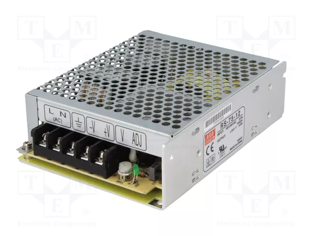 MEAN WELL RS-75-12 Fuente de alimentación de 75W 12VDC