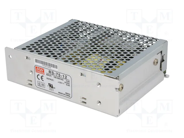 MEAN WELL RS-75-12 Fuente de alimentación de 75W 12VDC