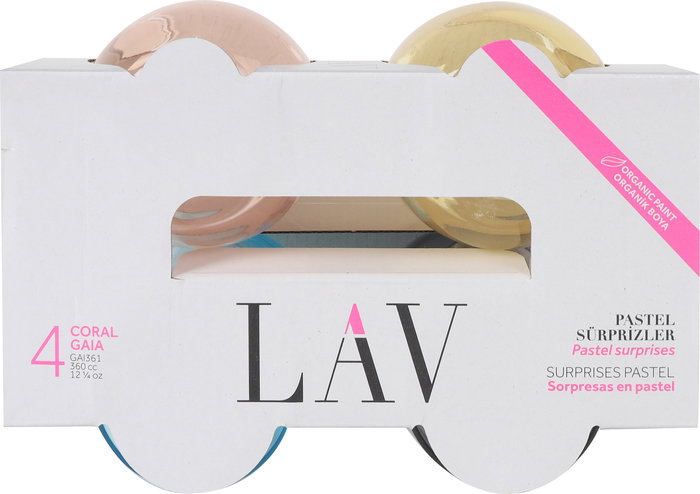 LAV Set de 4 Vasos 360 cc - Colección Gaia - Vasos de 6.5x8x10 cm (6 Cajas)