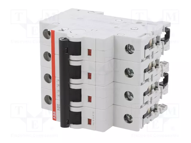 ABB S200 Interruptor magnetotérmico 4 polos 63A 6kA ABB S200 Interruptor magnetotérmico 4 polos 63A 6kA