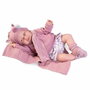 Antonio Juan Muñeca Reborn Martina de Mi Primer Reborn, 52 cm con Cuerpo Blandito con Pañal, Mantita y Libro de Familia