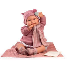 Muñecas Antonio Juan Muñeca Reborn Bebé Realista Martina 52cm con Peso Real y Mantita Incluida - Juguete para Niñas +3 Años