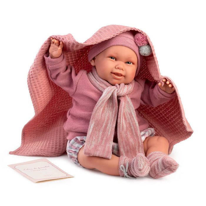 Muñecas Antonio Juan Muñeca Reborn Bebé Realista Martina 52cm con Peso Real y Mantita Incluida - Juguete para Niñas +3 Años