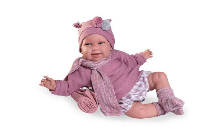 Muñecas Antonio Juan Muñeca Reborn Bebé Realista Martina 52cm con Peso Real y Mantita Incluida - Juguete para Niñas +3 Años Muñecas Antonio Juan Muñeca Reborn Bebé Realista Martina 52cm con Peso Real y Mantita Incluida - Juguete para Niñas +3 Años