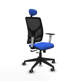 PIQUERAS Y CRESPO Silla de oficina Motilla Azul con Mecanismo Sincro/Traslack