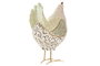 DKD Home Decor Set de 2 Figuras de Gallina en Resina Verde