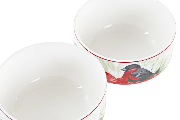 DKD Home Decor Bol Navidad Tradicional Porcelana Rojo Verde 4 Unidades 13.5 x 13.5 x 7 cm DKD Home Decor Bol Navidad Tradicional Porcelana Rojo Verde 4 Unidades 13.5 x 13.5 x 7 cm
