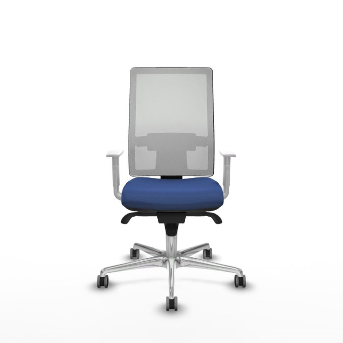 PIQUERAS Y CRESPO Silla de oficina Horna con mecanismo Sincro, Azul marino y Blanco PIQUERAS Y CRESPO Silla de oficina Horna con mecanismo Sincro, Azul marino y Blanco
