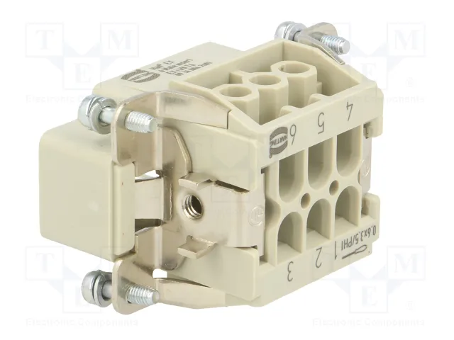 HARTING Han® Ex Plantilla de Contacto Macho 6+PE HARTING Han® Ex Plantilla de Contacto Macho 6+PE